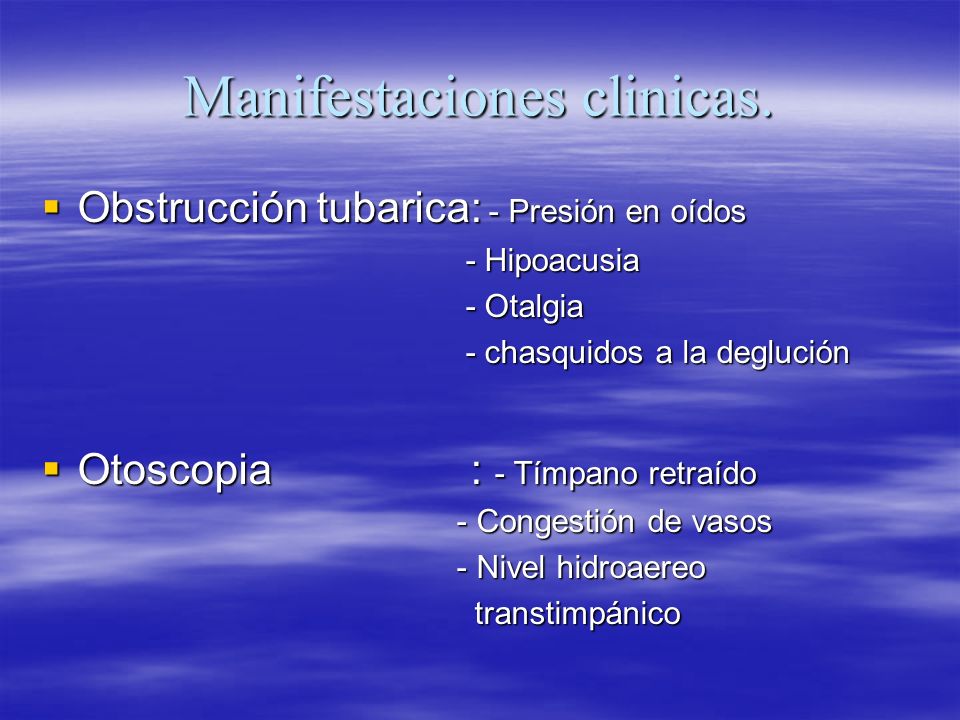 síntomas de obstrucción puj